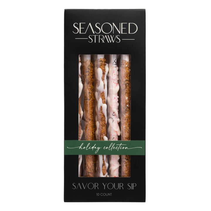 JUNE MARKET: Holiday Collection - 10ct by Seasoned Straws (Ships in 2-3 Weeks)