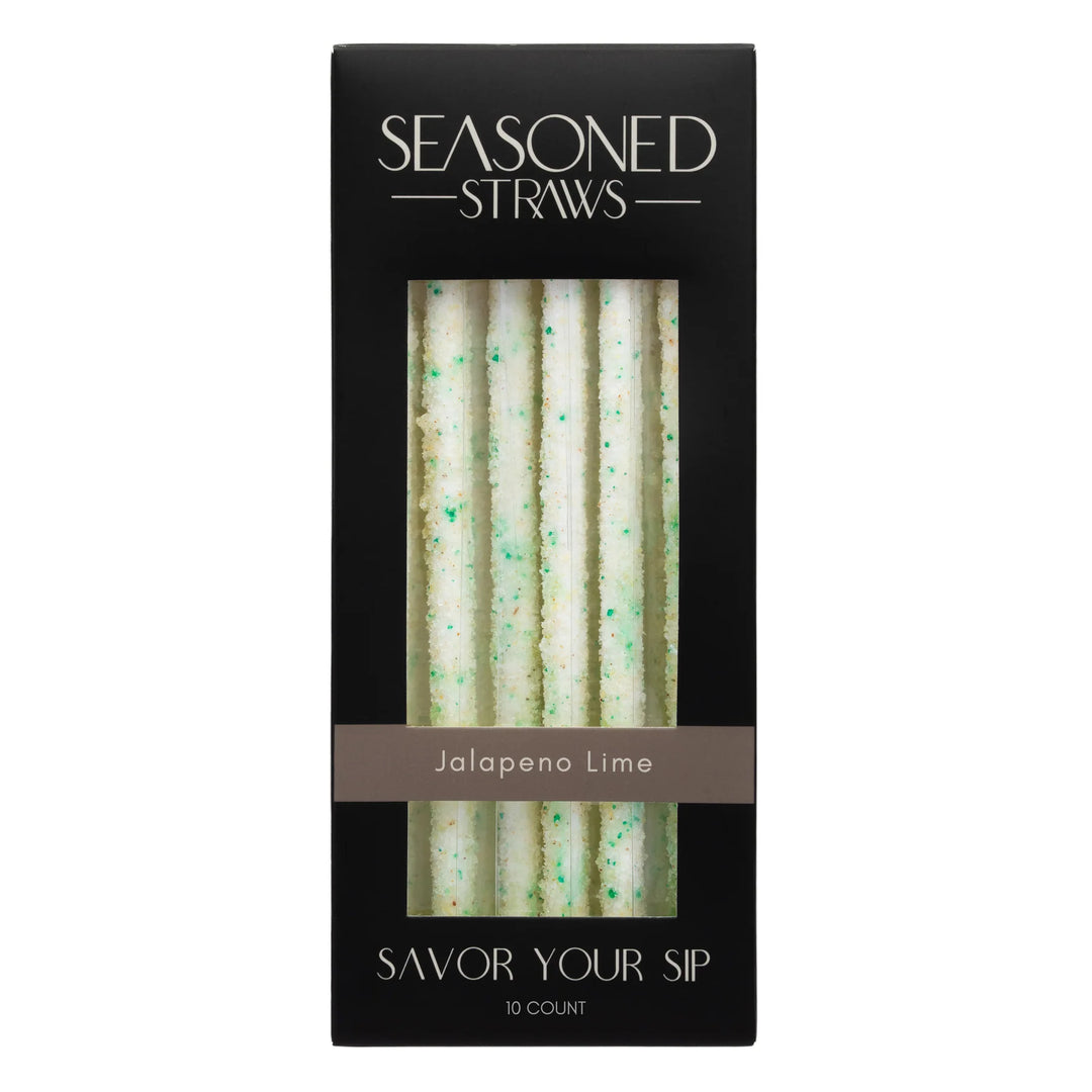 JUNE MARKET: Jalapeño Lime - 10ct by Seasoned Straws (Ships in 2-3 Weeks)