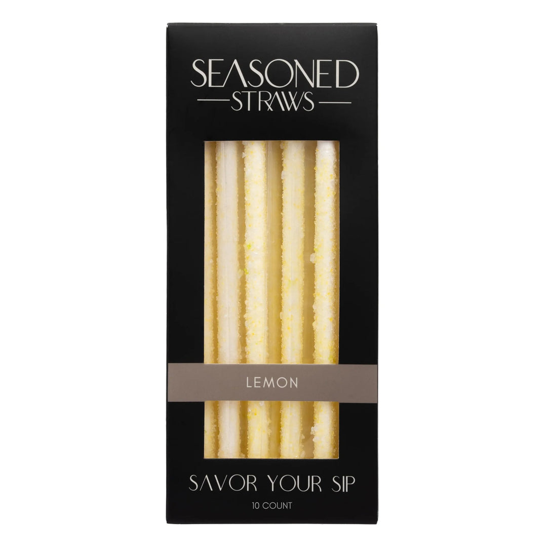 JUNE MARKET: Lemon - 10ct by Seasoned Straws (Ships in 2-3 Weeks)