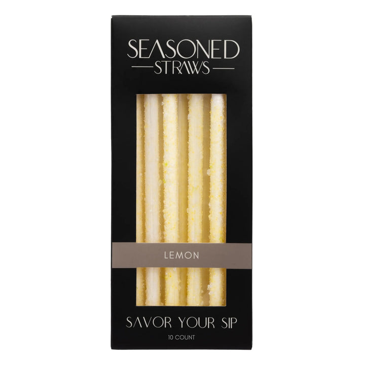 JUNE MARKET: Lemon - 10ct by Seasoned Straws (Ships in 2-3 Weeks)