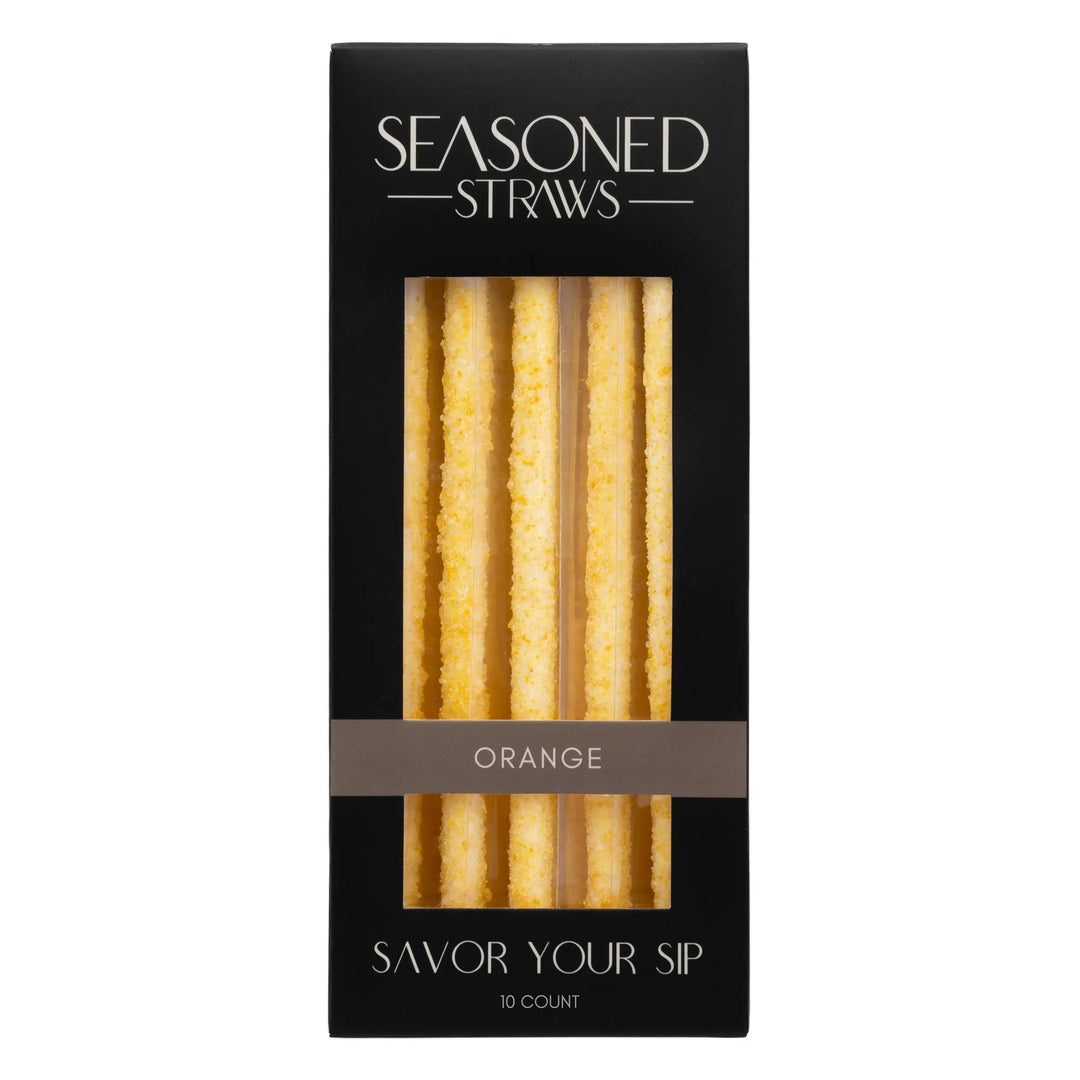 JUNE MARKET: Orange - 10ct by Seasoned Straws (Ships in 2-3 Weeks)
