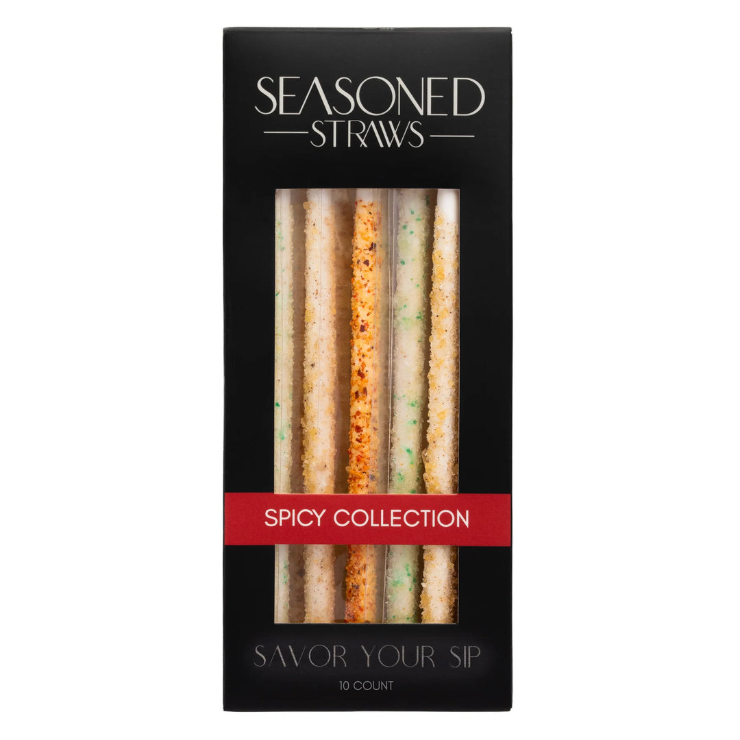 JUNE MARKET: Spicy Collection - 10ct by Seasoned Straws (Ships in 2-3 Weeks)