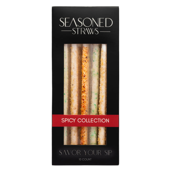 JUNE MARKET: Spicy Collection - 10ct by Seasoned Straws (Ships in 2-3 Weeks)