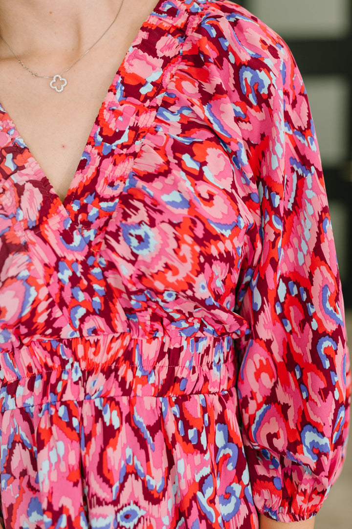 Seems Okay Abstract Print Romper - 4/30