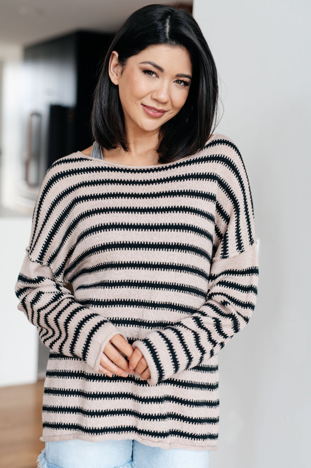 Self Assured Striped Sweater - 12/15
