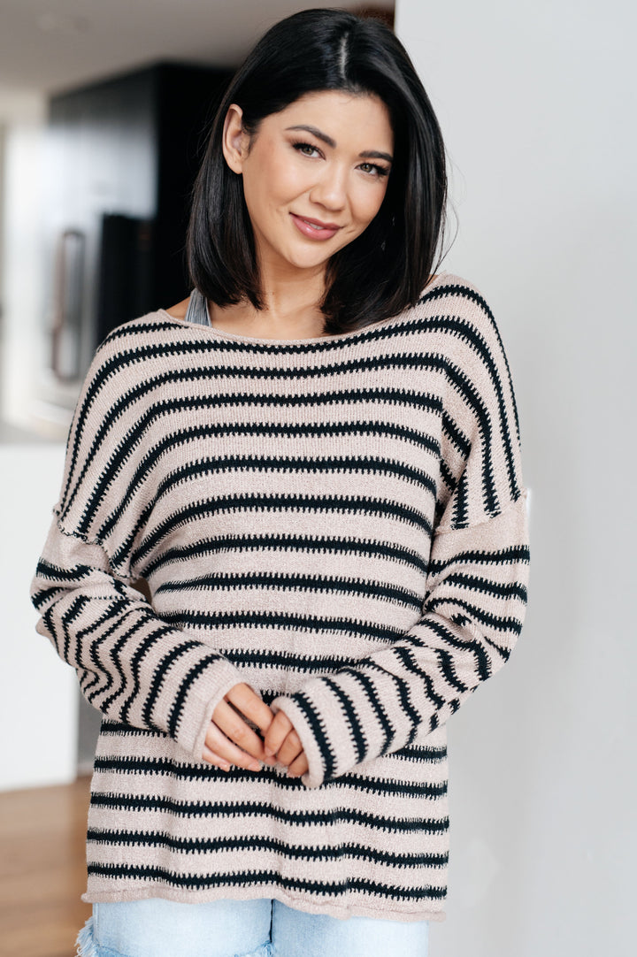 Self Assured Striped Sweater - 12/15