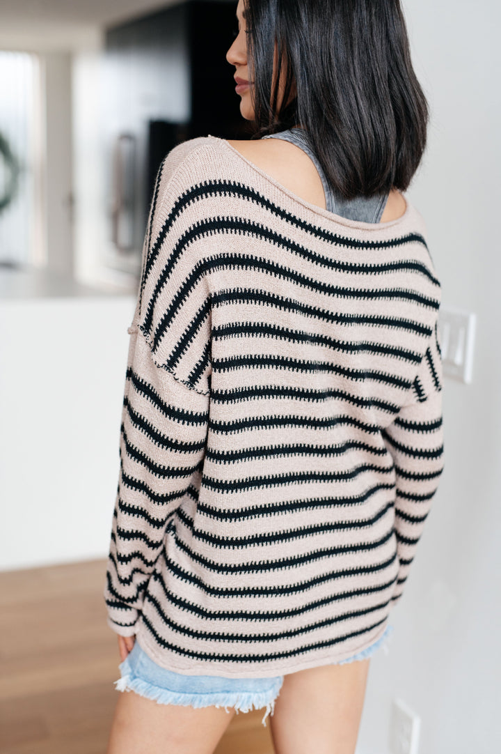 Self Assured Striped Sweater - 12/15