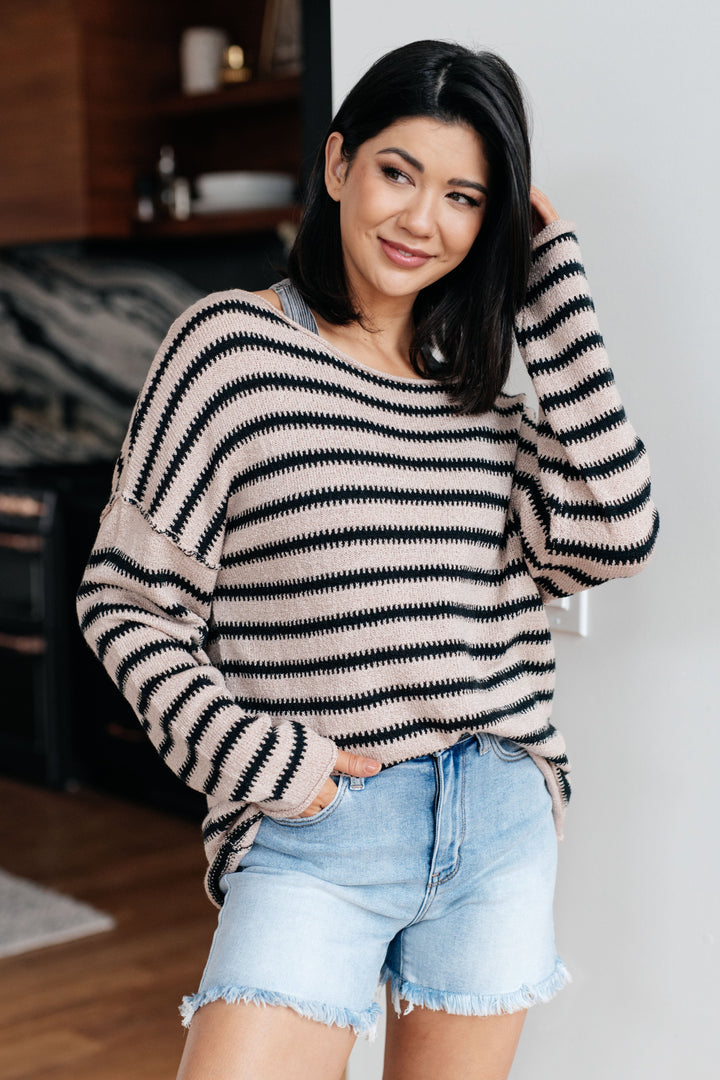 Self Assured Striped Sweater - 12/15
