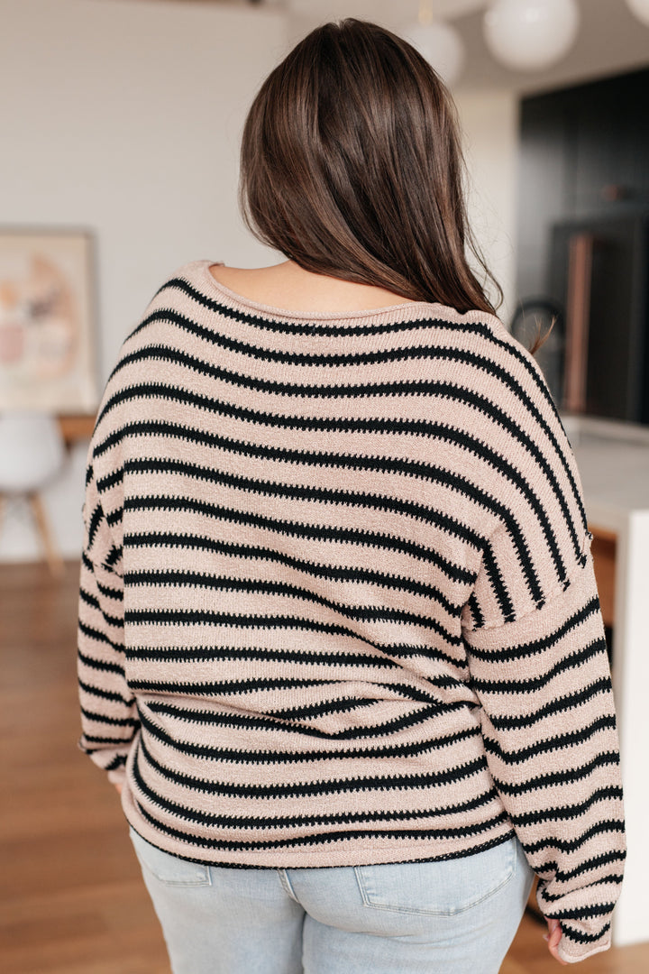 Self Assured Striped Sweater - 12/15