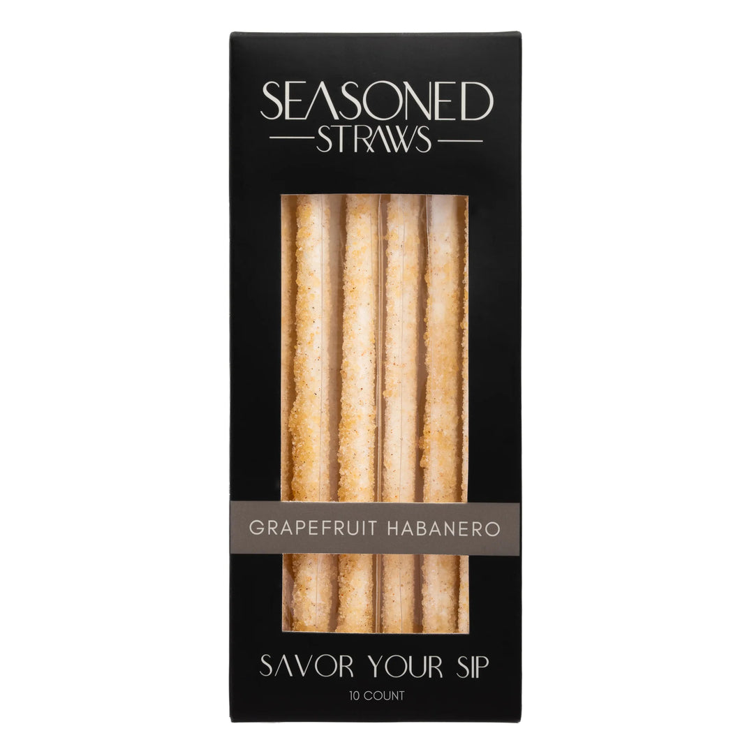 JUNE MARKET: Grapefruit Habanero - 10ct by Seasoned Straws (Ships in 2-3 Weeks)