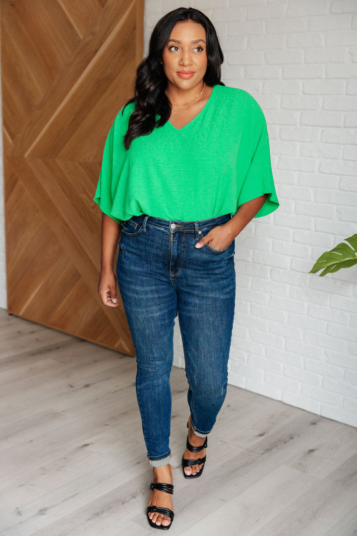 Set the Expectation V-Neck Top - 5/7