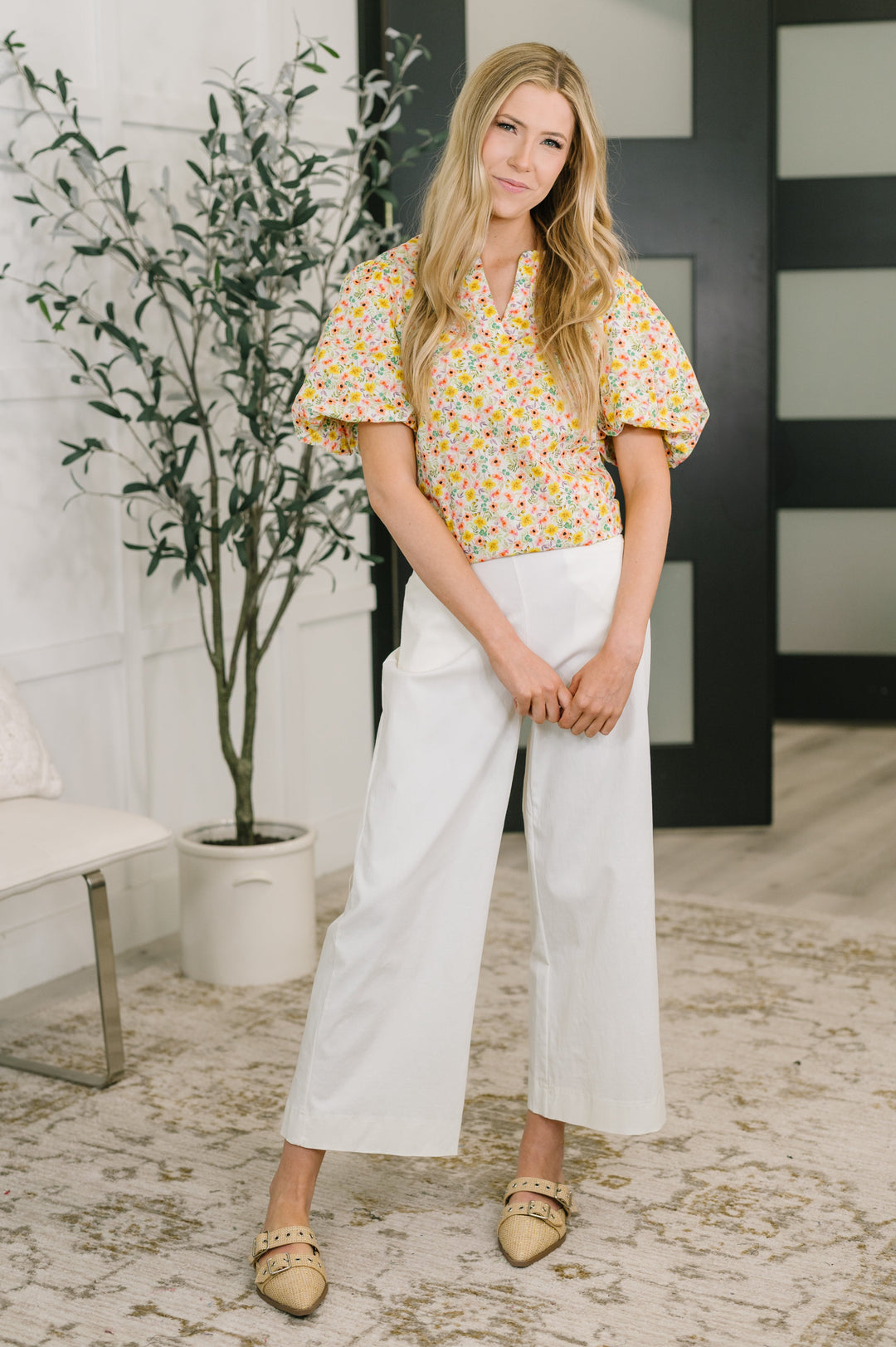 Seven Days a Week Balloon Sleeve Blouse - 3/31
