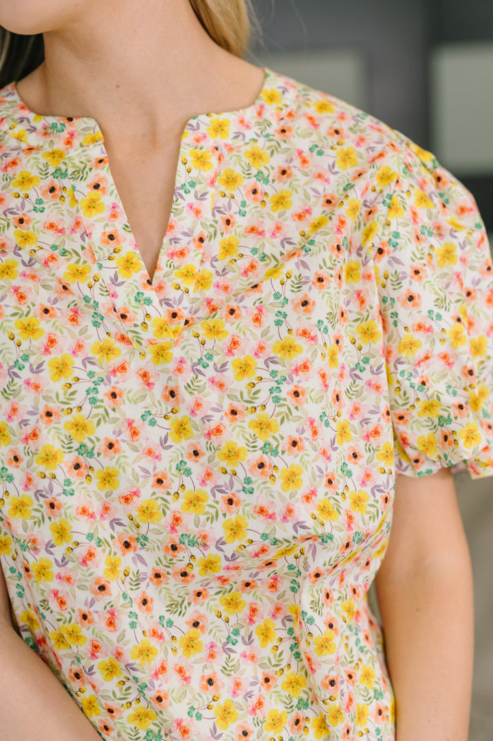 Seven Days a Week Balloon Sleeve Blouse - 3/31