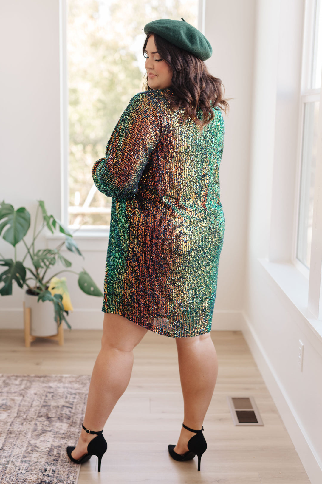 sequin shirt dress plus size ELOQUII Women's Plus Size Sequin Shirt Dress