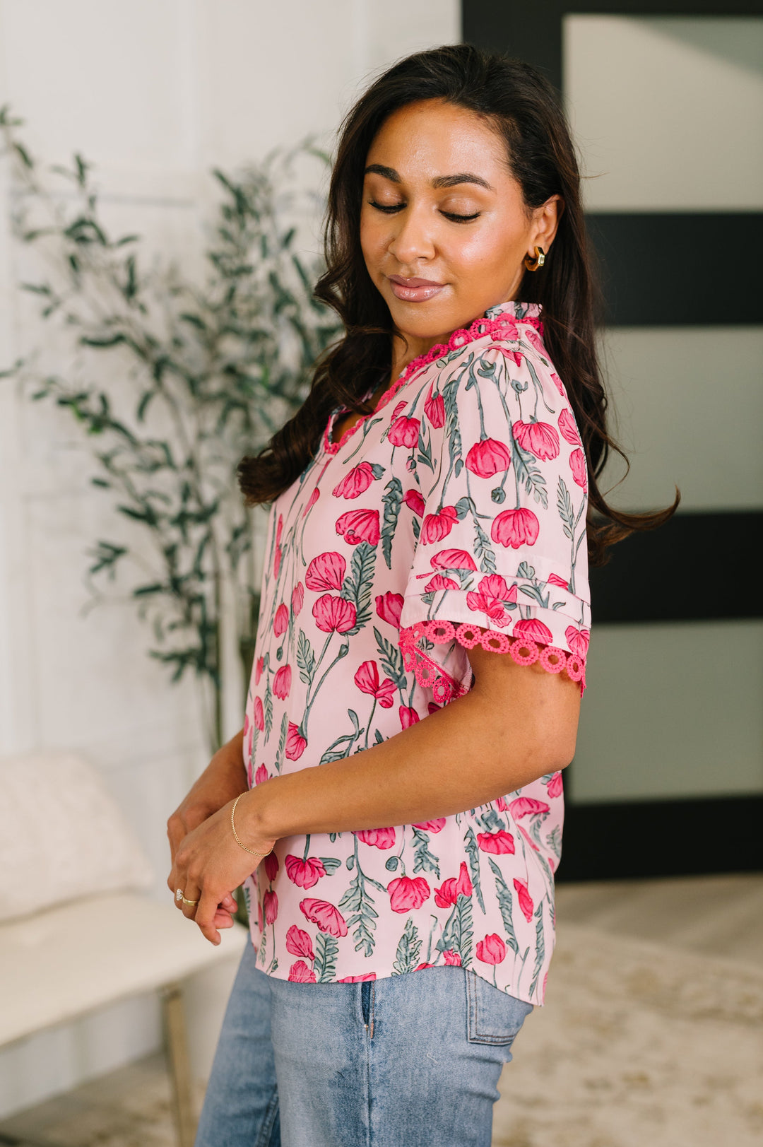 Show me Now Trim Detail Blouse - 5/29