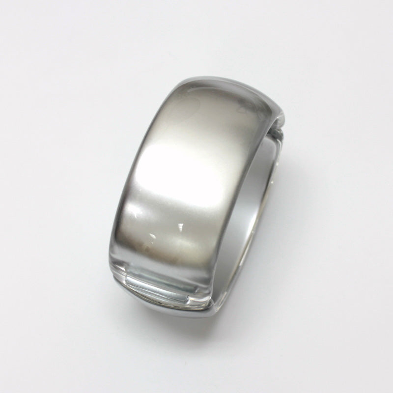 Silver Lining – Vintage Lucite Clamper Bracelet by Leetie Lovendale (Preorder: Ships in 2-3 Weeks)