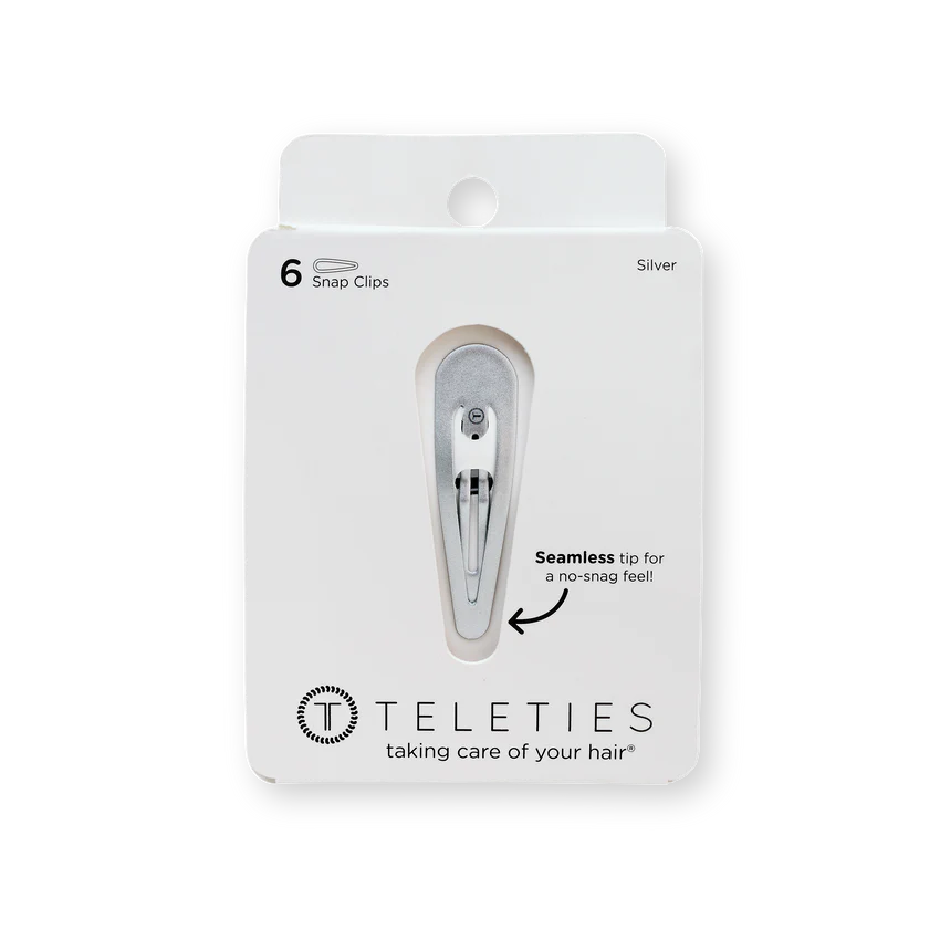 Teleties Snap Clip Set - Silver