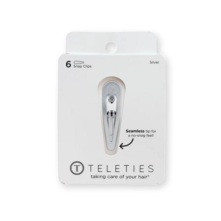 Teleties Snap Clip Set - Silver