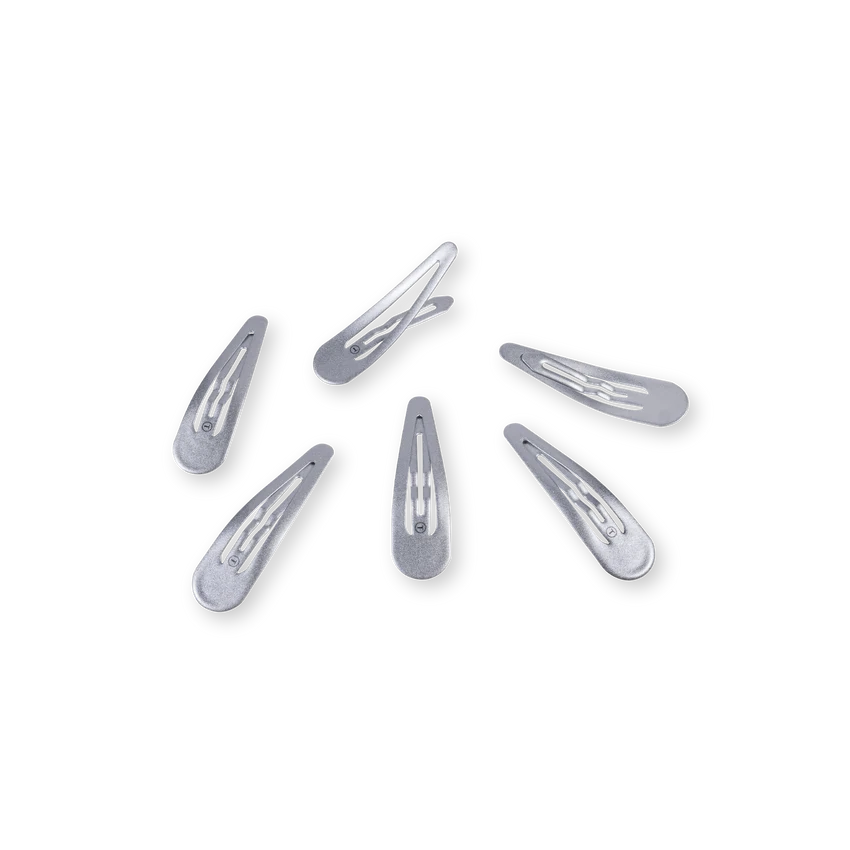 Teleties Snap Clip Set - Silver