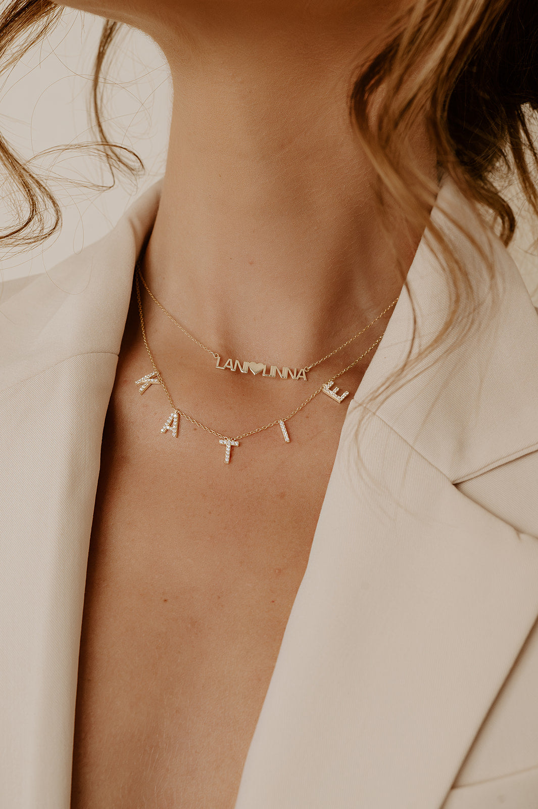 Custom Dover Name Necklace - Water Resistant by the Sis Kiss (Ships in 4 Weeks)