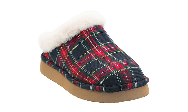 Sleepyhead Slip Ons - Navy Plaid by Corkys