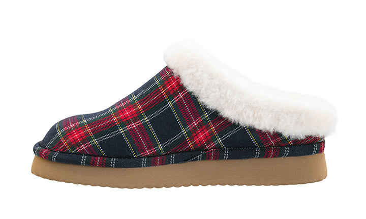Sleepyhead Slip Ons - Navy Plaid by Corkys