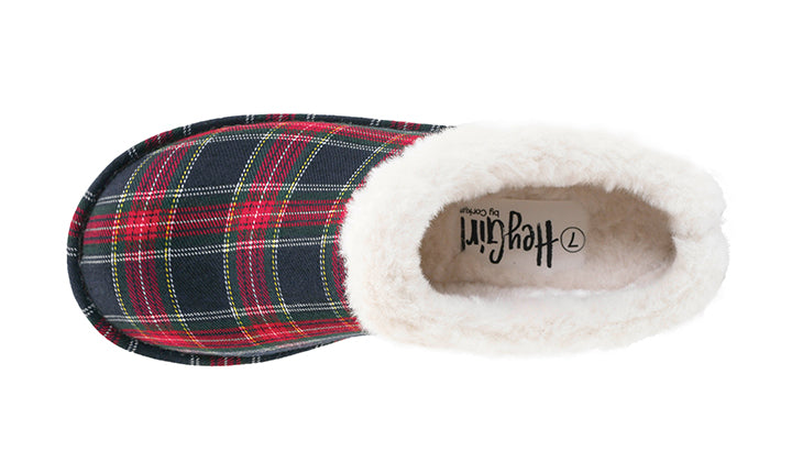 Sleepyhead Slip Ons - Navy Plaid by Corkys