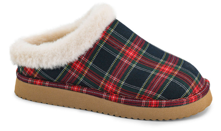 Sleepyhead Slip Ons - Navy Plaid by Corkys