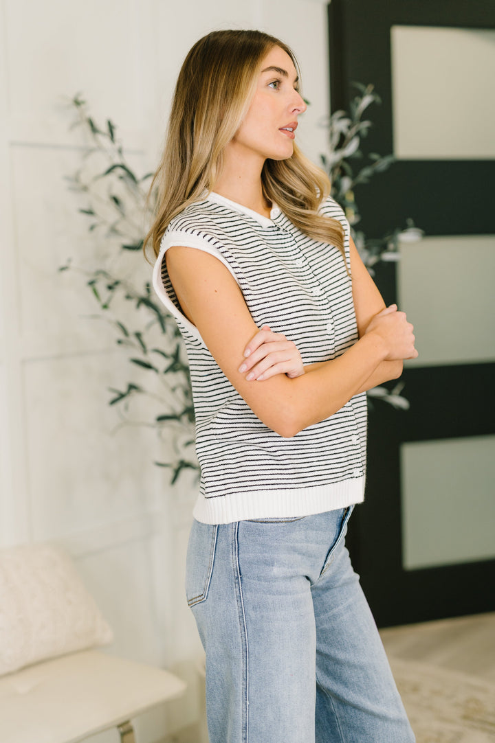 So Good It Hurts Cap Sleeve Button Down - 3/17