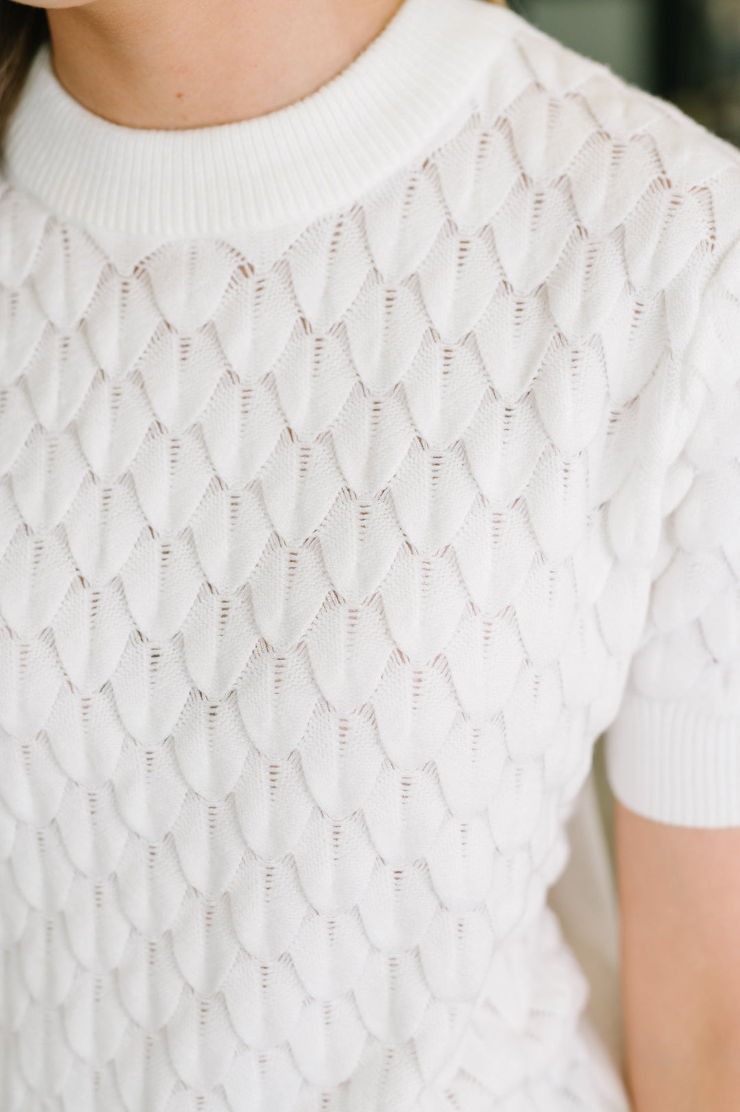 So Intriguing Textured Knit Top - 7/31