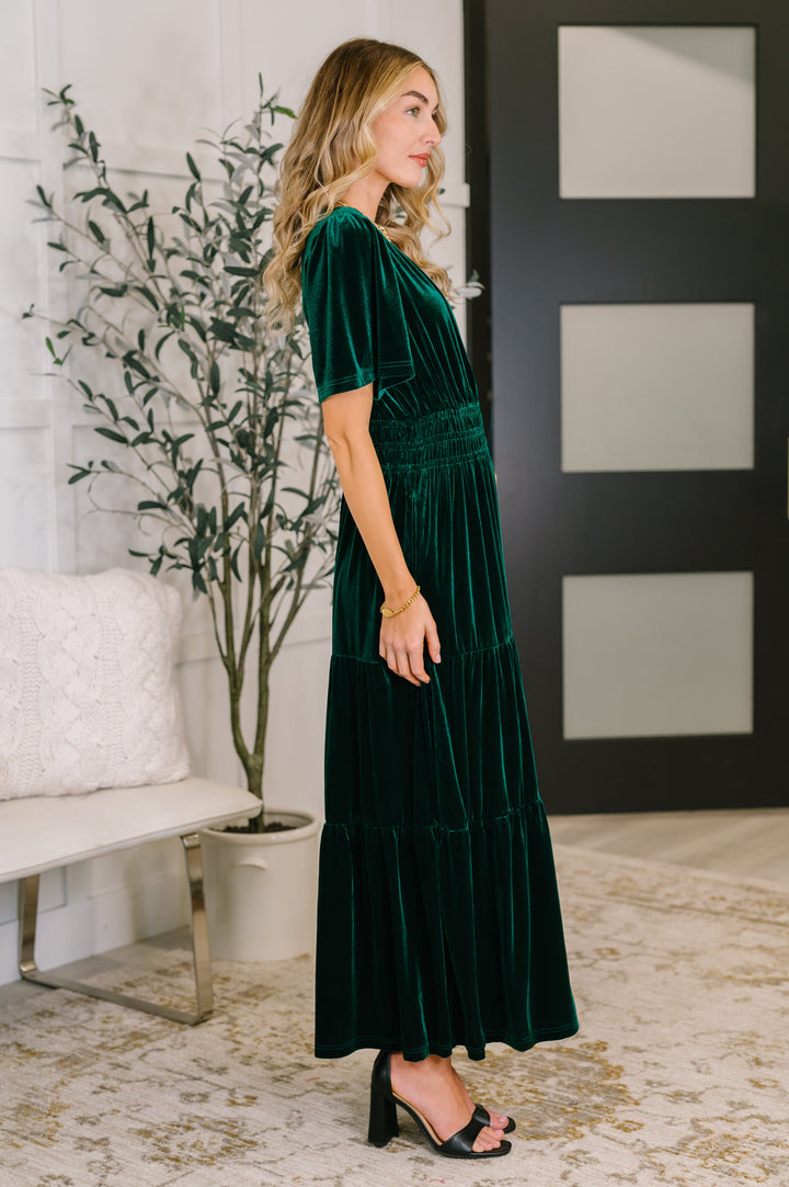 Softest Touch Velvet Tiered Dress - 12/5