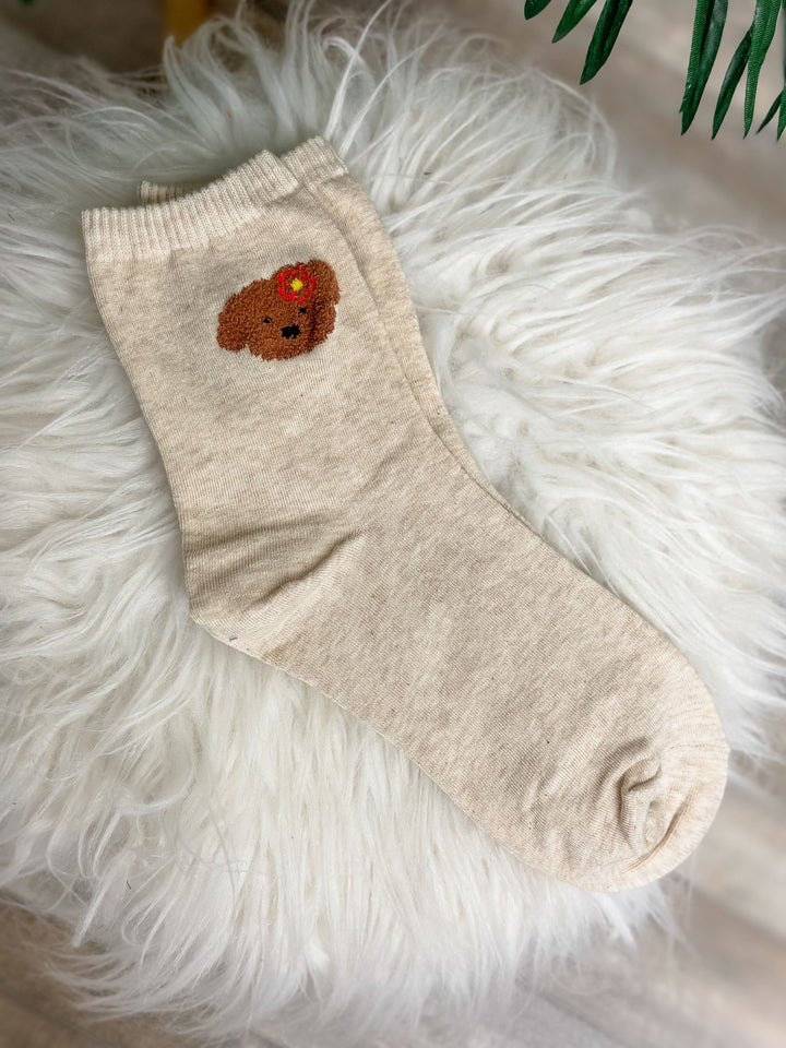 Solid Dog Crew Socks