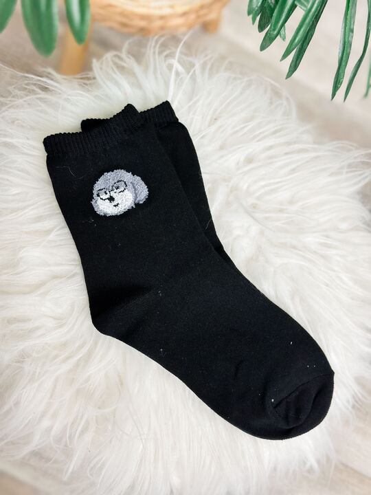 Solid Dog Crew Socks