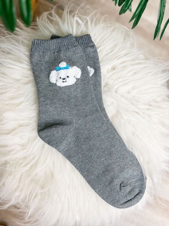Solid Dog Crew Socks