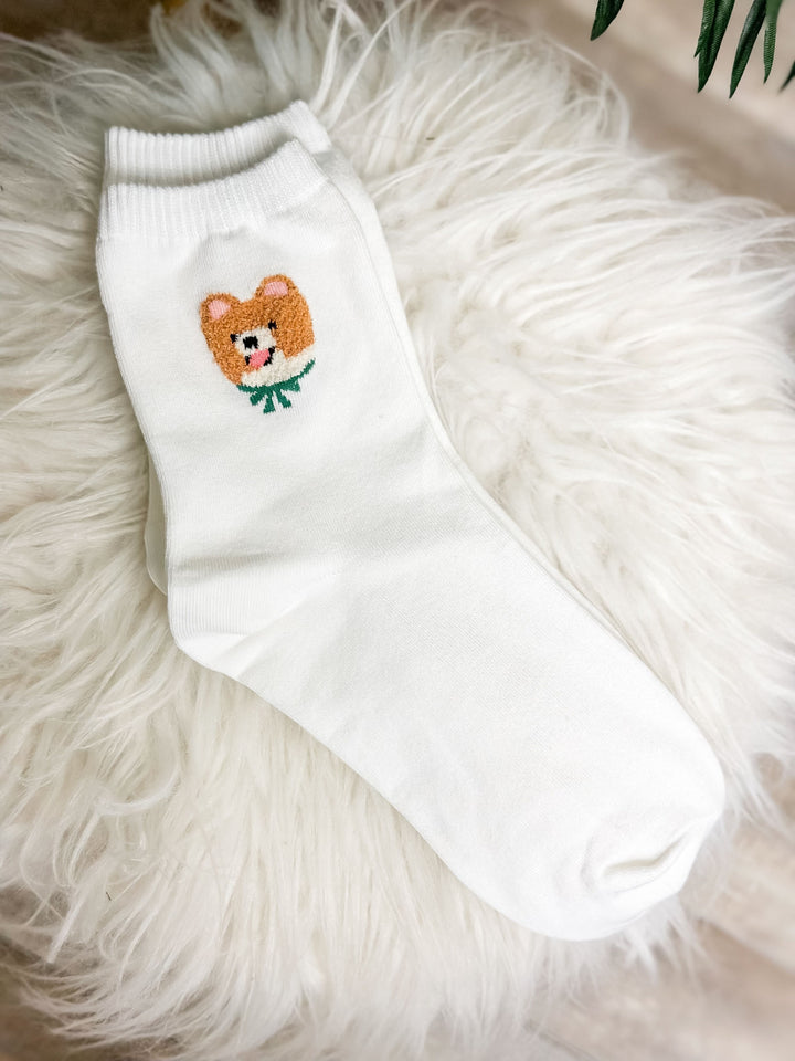 Solid Dog Crew Socks