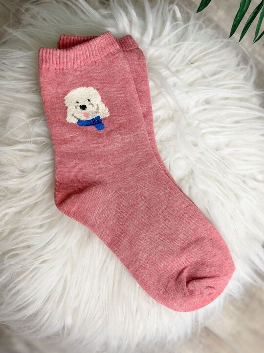Solid Dog Crew Socks