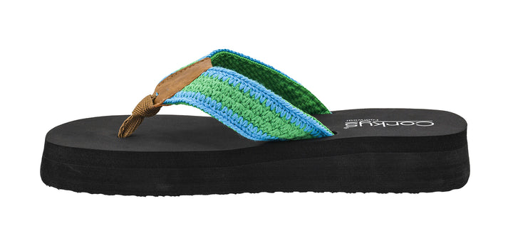 DOORBUSTER: SPF Flip-Flop - Blue Green by Corkys