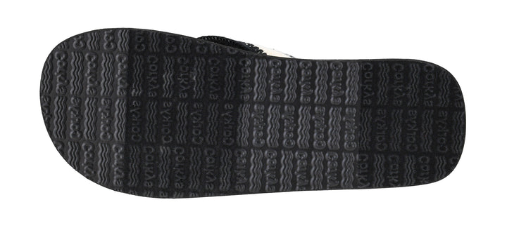 DOORBUSTER: SPF Flip-Flop - Ivory Black by Corkys
