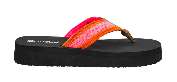 DOORBUSTER: SPF Flip-Flop - Pink Orange by Corkys