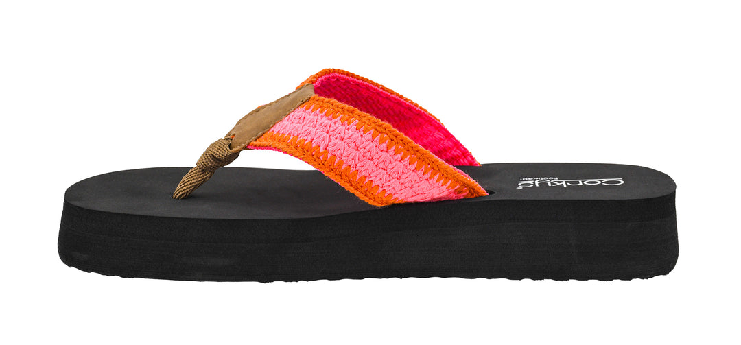 DOORBUSTER: SPF Flip-Flop - Pink Orange by Corkys
