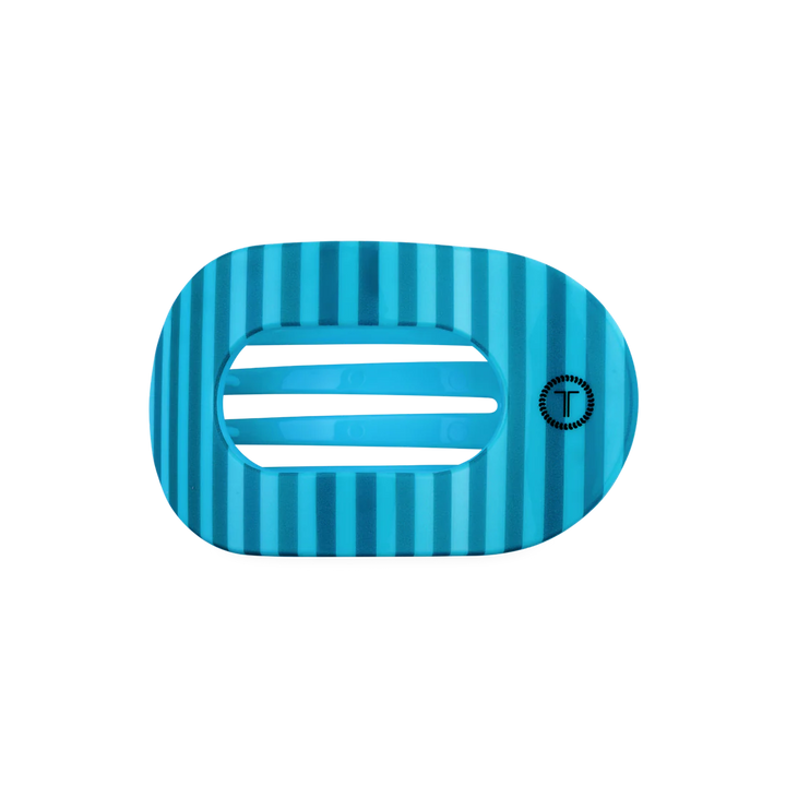 Medium Teleties Flat Oval Clip - Splash Zone