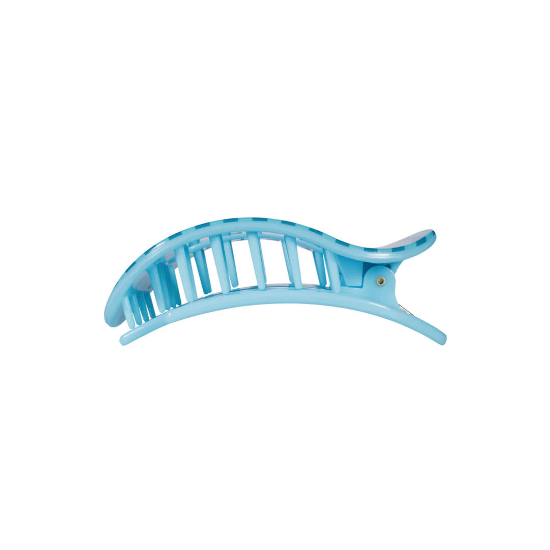 Medium Teleties Flat Oval Clip - Splash Zone