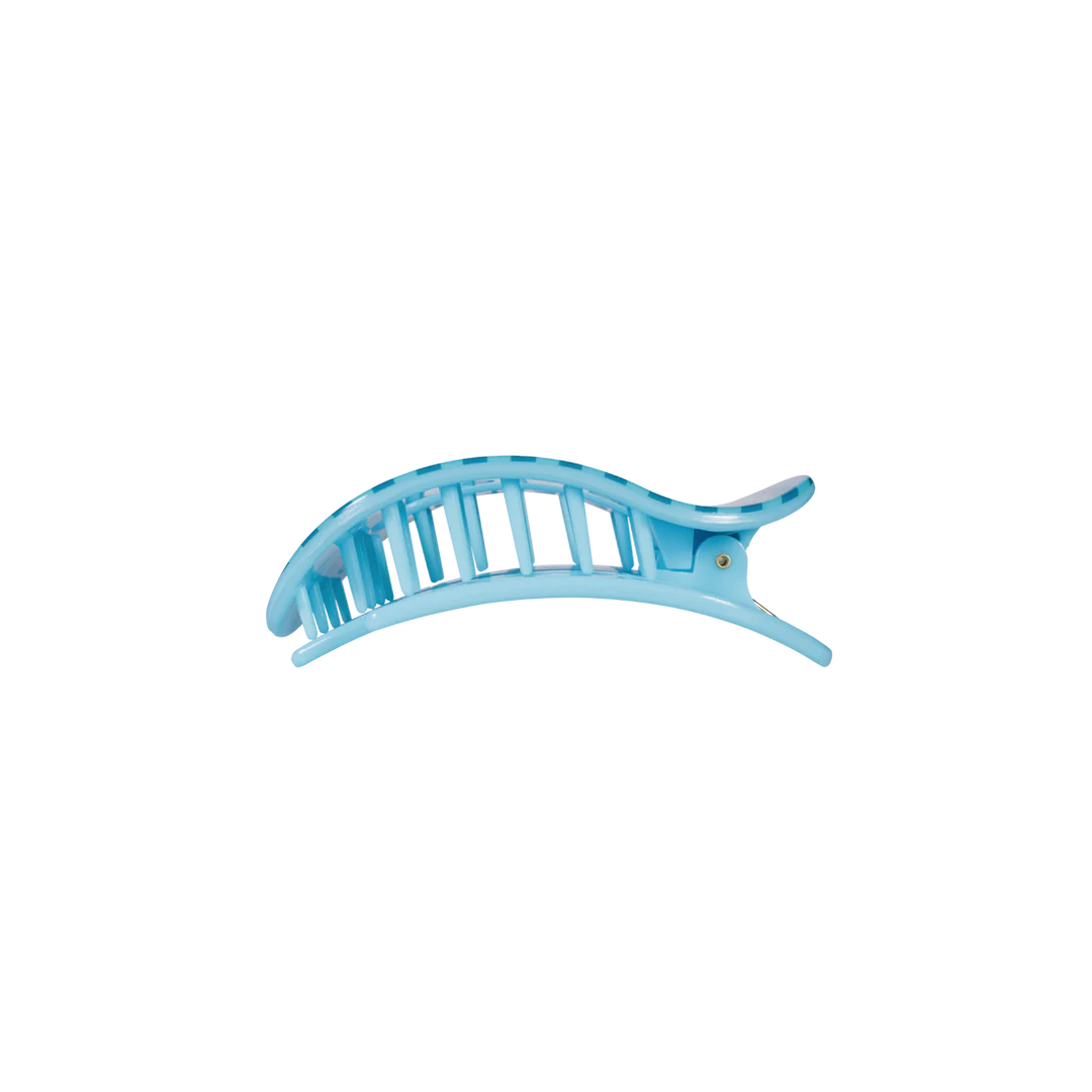Small Teleties Flat Oval Clip - Splash Zone (Ships Next Week)