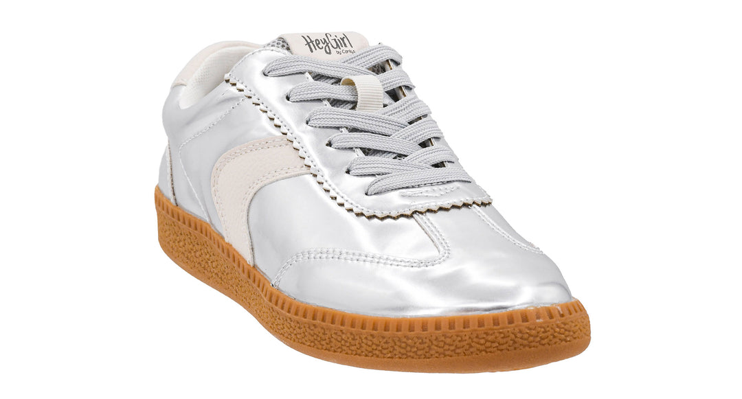 SHOE PARTY! Spoiler Alert Silver Mirror Metallic by Corkys (Ships in 2-3 Weeks)