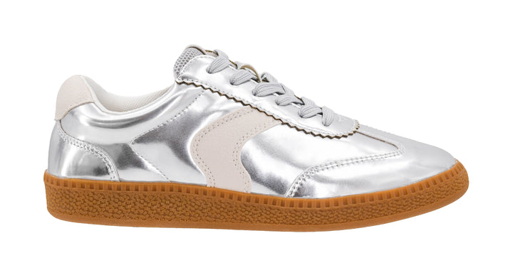 SHOE PARTY! Spoiler Alert Silver Mirror Metallic by Corkys (Ships in 2-3 Weeks)