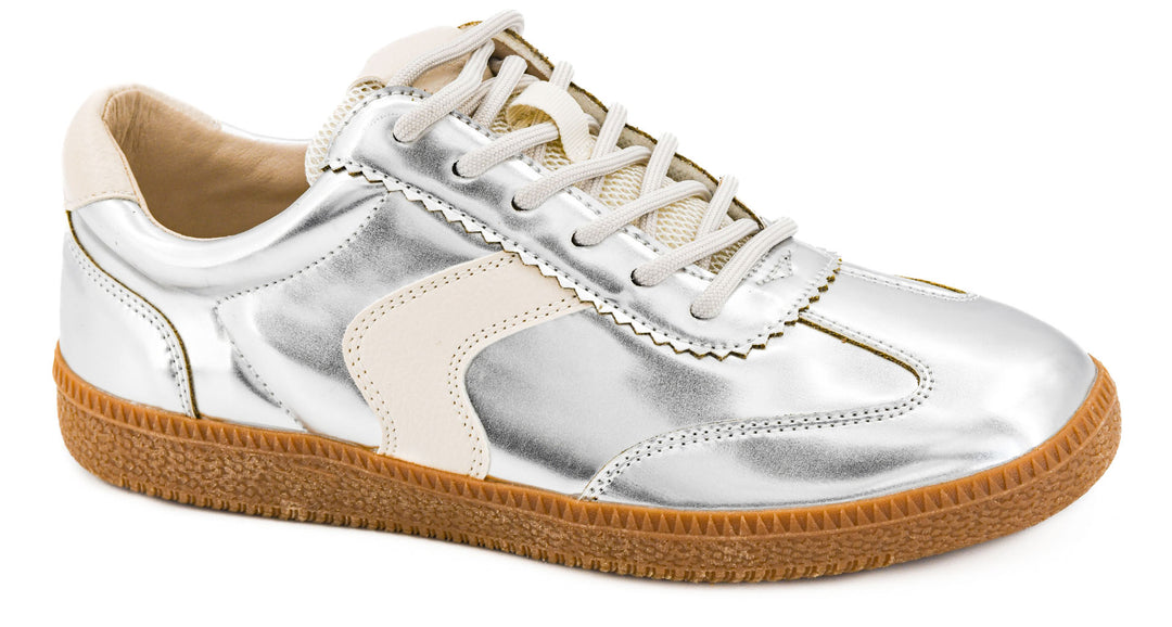 SHOE PARTY! Spoiler Alert Silver Mirror Metallic by Corkys (Ships in 2-3 Weeks)