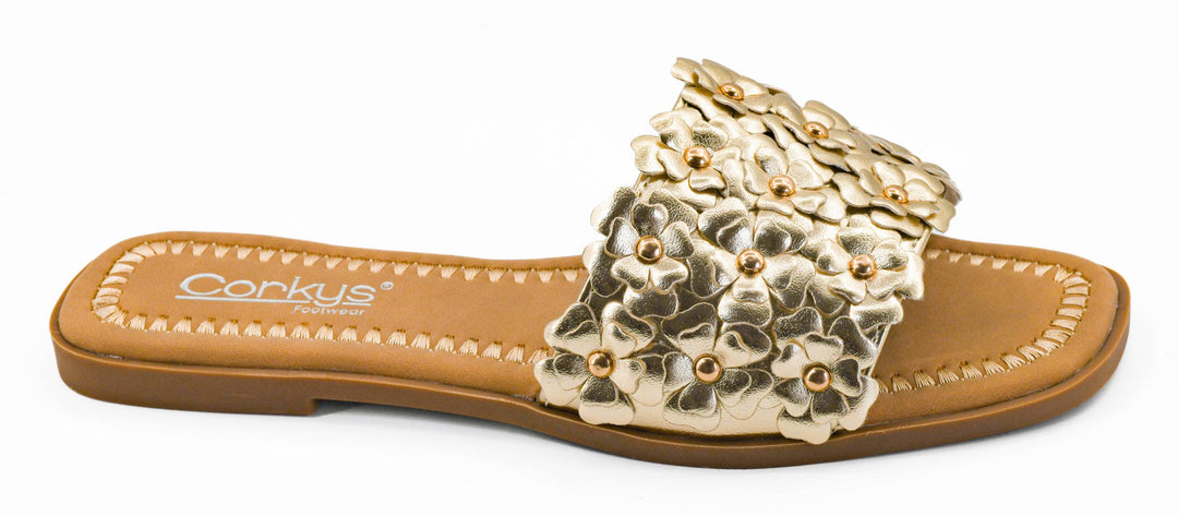 SHOE PARTY! Spring Fever Gold Metallic by Corkys (Ships in 2-3 Weeks)