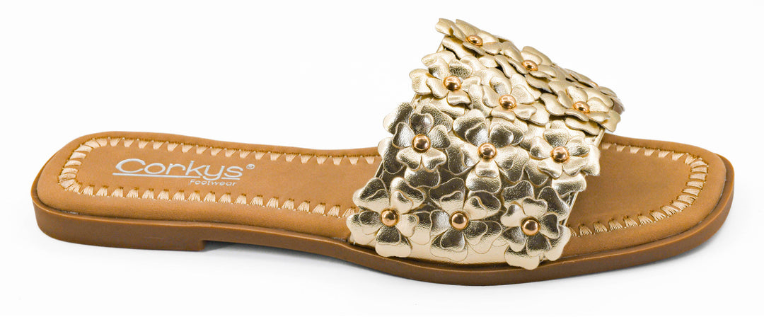 SHOE PARTY! Spring Fever Gold Metallic by Corkys (Ships in 2-3 Weeks)