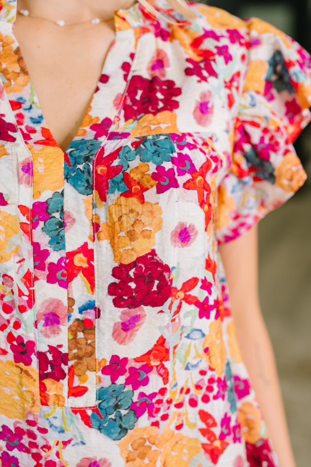 Start of Something Great Flutter Sleeve Floral Dress - 6/1