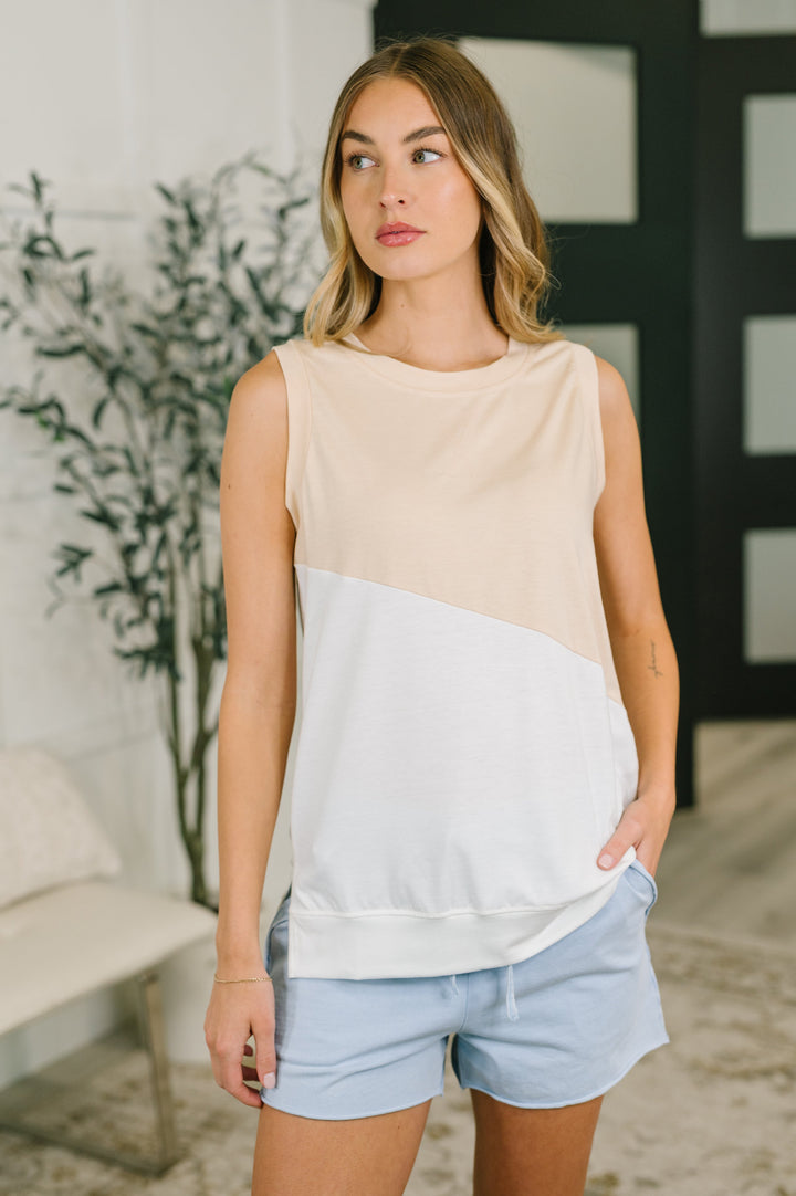 Steady Increase Color Block Sleeveless Top - 6/11